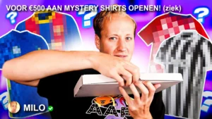 VOOR €500 AAN MYSTERY SHIRTS OPENEN! ziek MILO